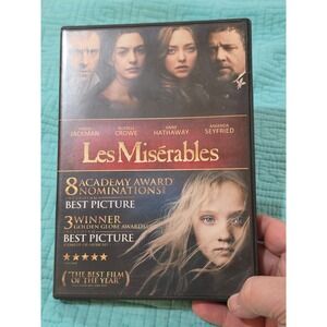 Les Miserables DVD 2012 Musical Movie Hugh Jackman Anne Hathaway PG-13